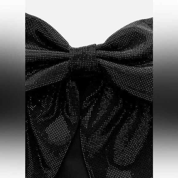 Zara rhinestone bow crop top - Picture 8 of 8